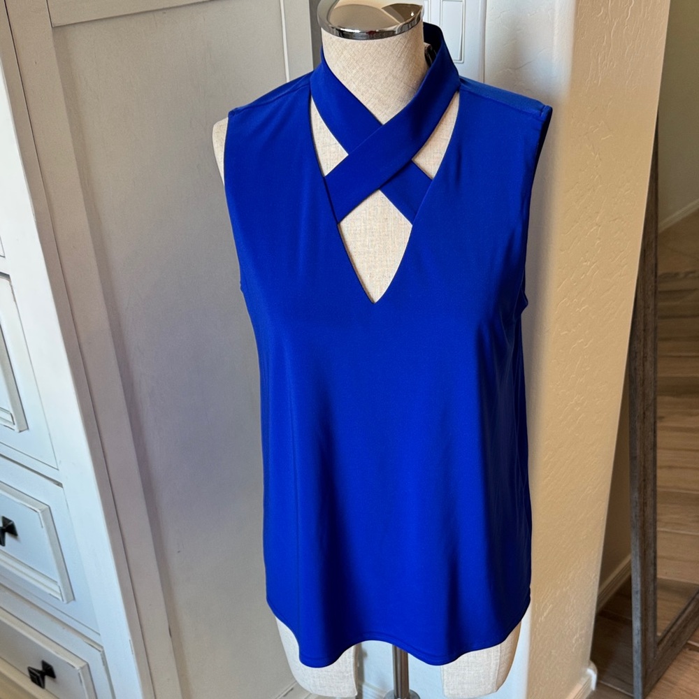 Lot of 2 Joseph Ribkoff 10 Sleeveless Jersey tops